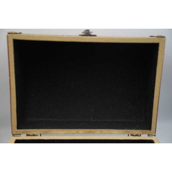 Vintage‎ American Flag Storage Chest Box Patriotic Decor 12"x7"x8" Rustic Metal - Picture 15 of 16